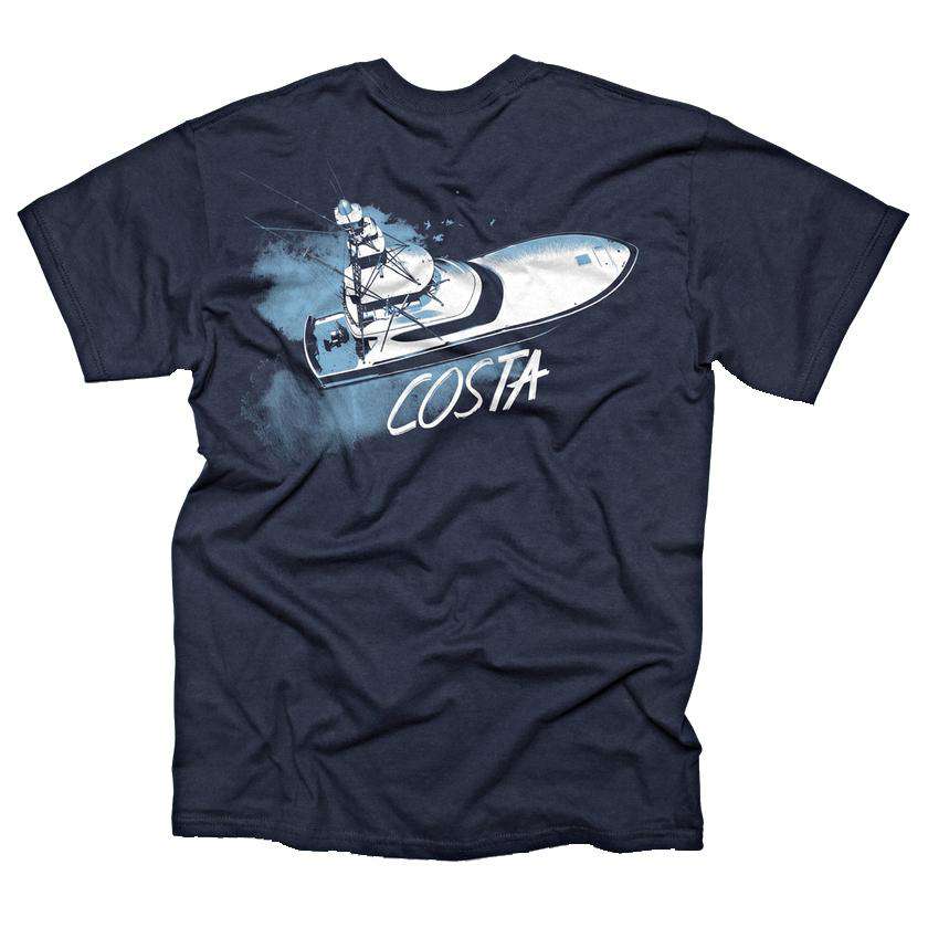 Sportfisher Tee in Navy by Costa Del Mar - Country Club Prep