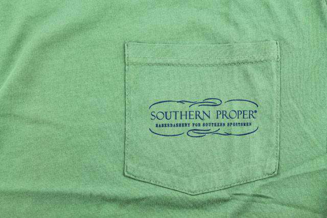 Stag Tee in Green by Southern Proper - Country Club Prep