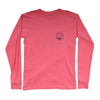 Stand Up Long Sleeve Tee Shirt in Watermelon by Waters Bluff - Country Club Prep