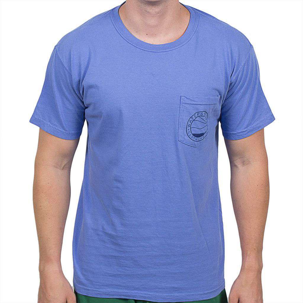 Stand Up Tee Shirt in Mystic Blue by Waters Bluff - Country Club Prep