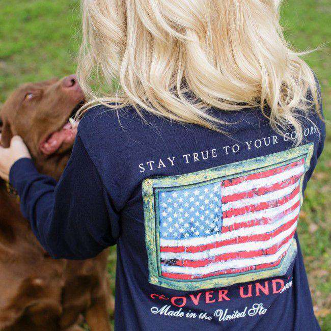 Stay True to Your Colors Long Sleeve Tee in Navy by Over Under Clothing - Country Club Prep