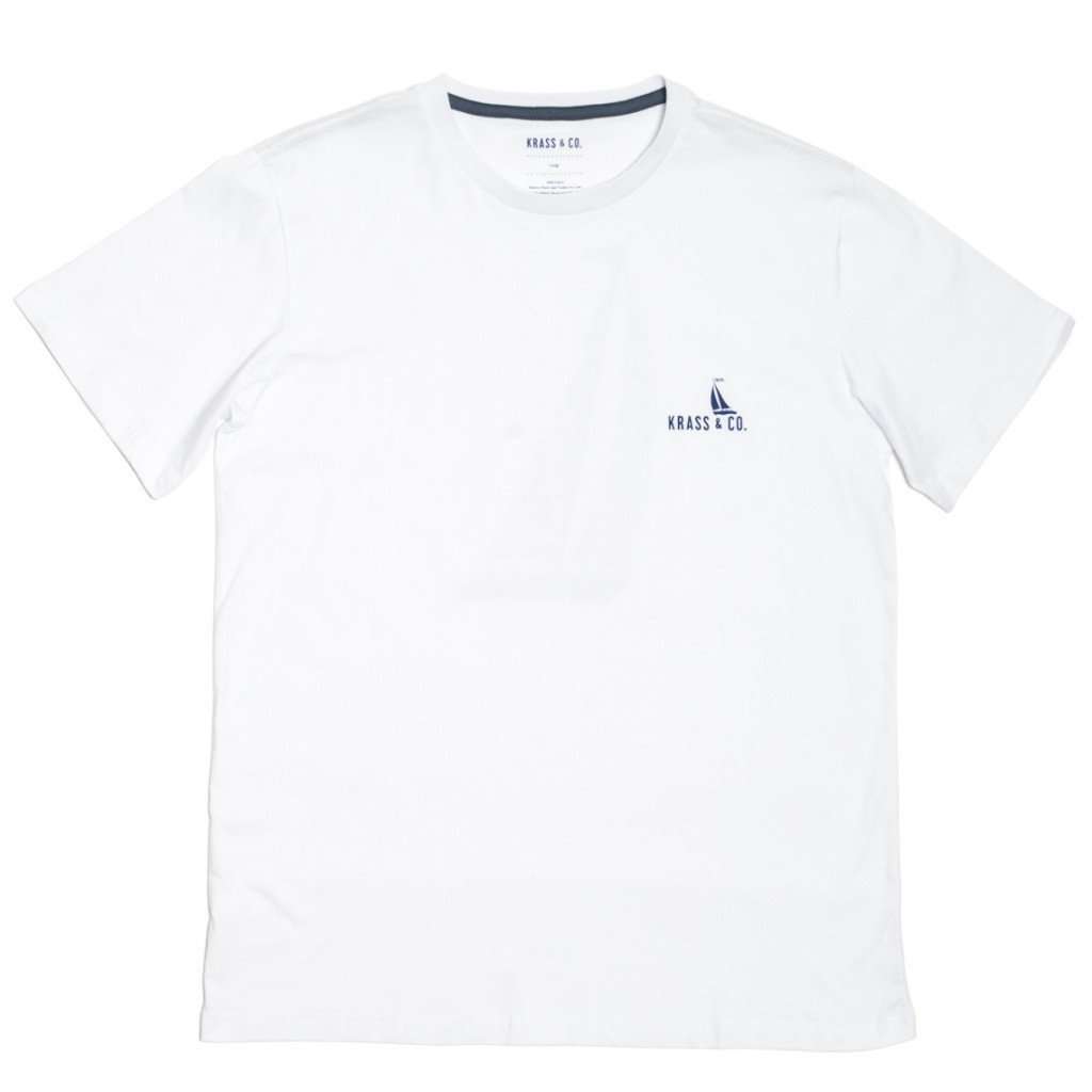 Krass and Co Summer Sails Tee Shirt in White – Country Club Prep