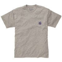 Tailgate Harder Tee in Grey with Orange Helmet by Southern Proper - Country Club Prep