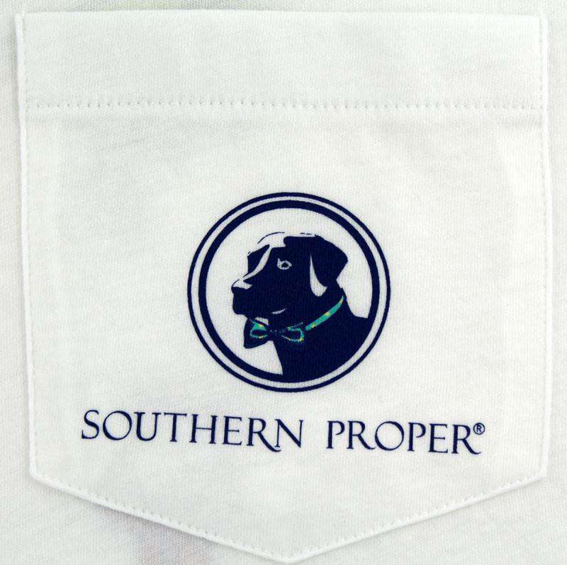 Southern Proper Talk Derby to Me Tee in White – Country Club Prep