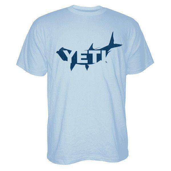 Tarpon T-Shirt in Carolina Blue by YETI - Country Club Prep