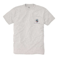 Tartan Lab Tee Shirt in Light Grey by Southern Proper - Country Club Prep