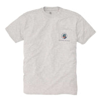 Tartan Lab Tee Shirt in Light Grey by Southern Proper - Country Club Prep