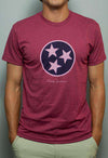 Tennessee State Pride Vintage Tee in Faded Red by Rowdy Gentleman - Country Club Prep