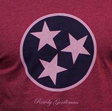Tennessee State Pride Vintage Tee in Faded Red by Rowdy Gentleman - Country Club Prep