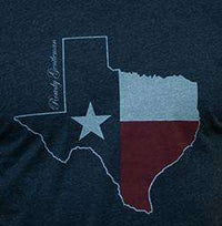 Texas State Pride Vintage Tee in Faded Blue by Rowdy Gentleman - Country Club Prep