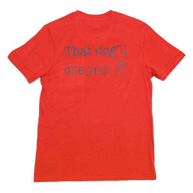 That Dog'll Bite You Pocket Tee in Red by Peach State Pride - Country Club Prep