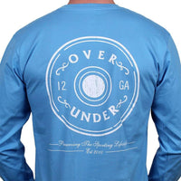 The Antique Shotgun Shell Long Sleeve Tee in Coast Blue by Over Under Clothing - Country Club Prep