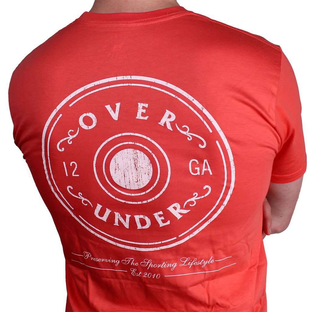The Antique Shotgun Shell Tee in Nantucket Red by Over Under Clothing - Country Club Prep