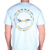 The Aztec Pattern Original Logo Tee Shirt in Chambray Blue by Country Club Prep - Country Club Prep