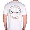 The Aztec Pattern Original Logo Tee Shirt in White by Country Club Prep - Country Club Prep