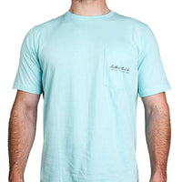 The Beach Ball Tee in Light Blue by Southern Point Co. - Country Club Prep
