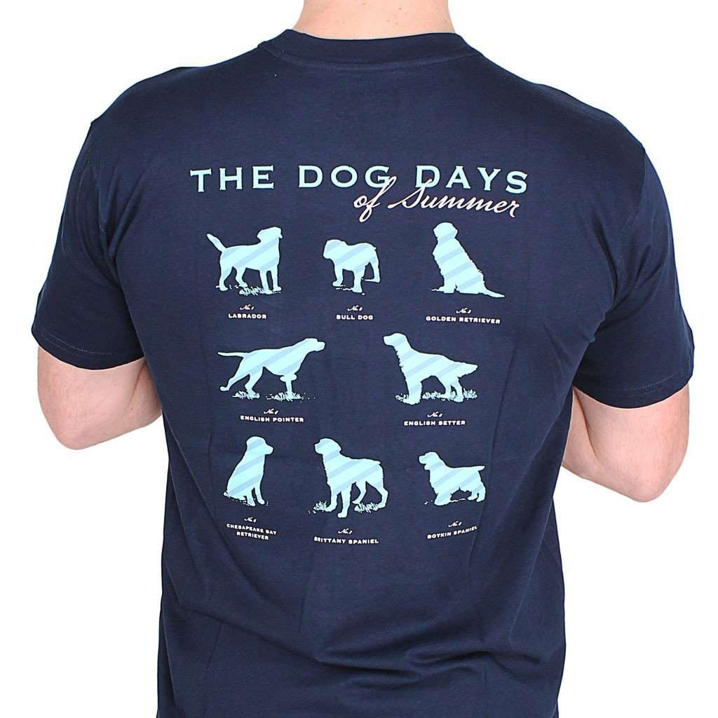 The Dog Days Tee in Navy by Southern Proper - Country Club Prep