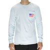 The Election Year Reagan Bush 84 Long Sleeve Pocket Tee in Chambray by Full Time American - Country Club Prep