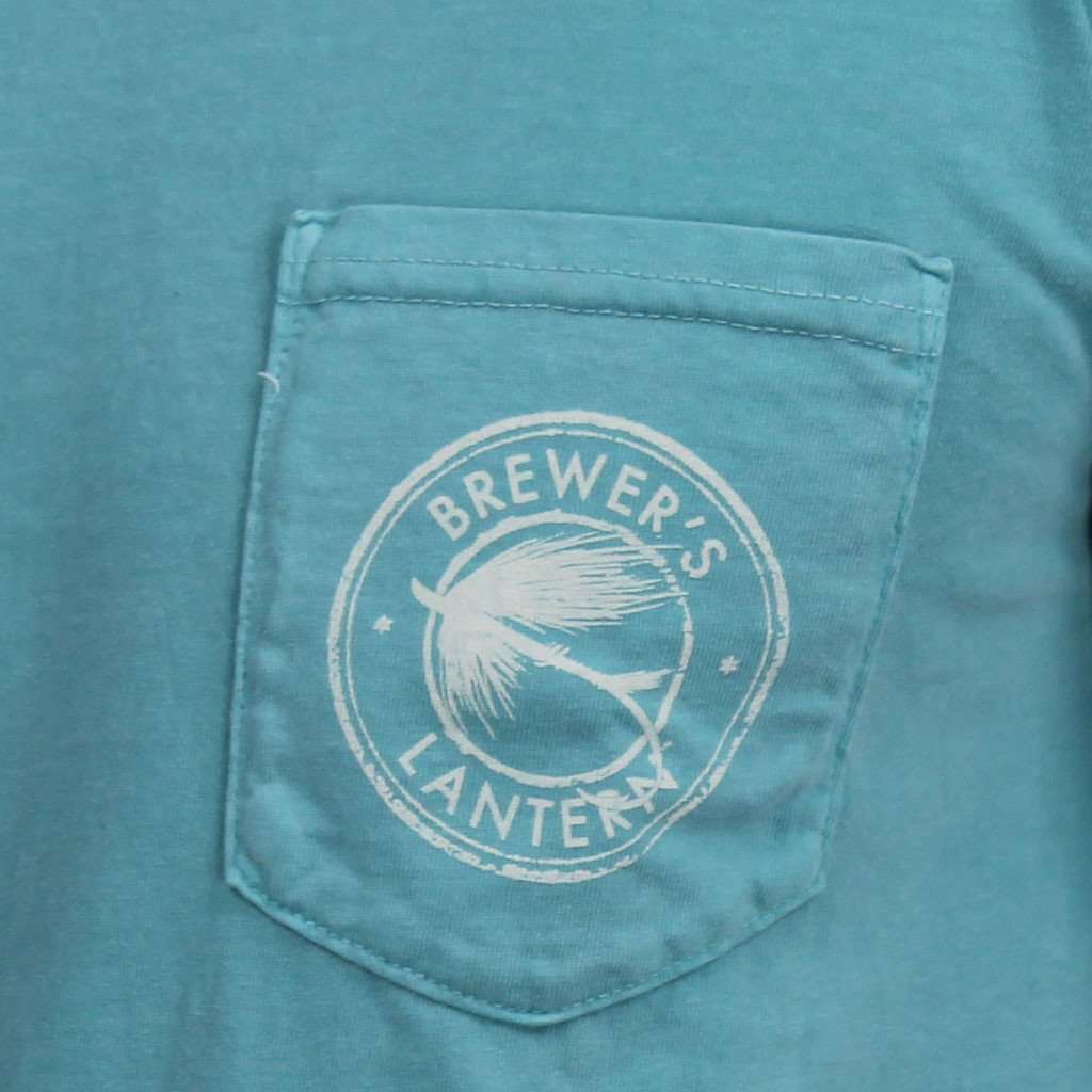 The Fishin' Fly Tee in Seafoam by Brewer's Lantern - Country Club Prep