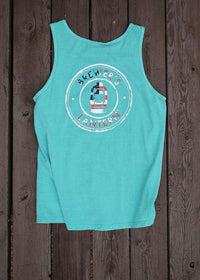 The Flag Tank in Seafoam Green by Brewer's Lantern - Country Club Prep