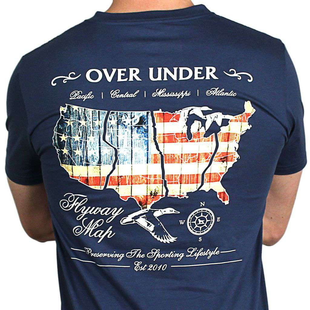The Flyway Tee in Navy by Over Under Clothing - Country Club Prep
