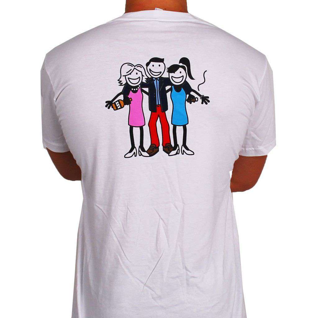 The Gentleman Pocket Tee in White by Life Is Frat - Country Club Prep