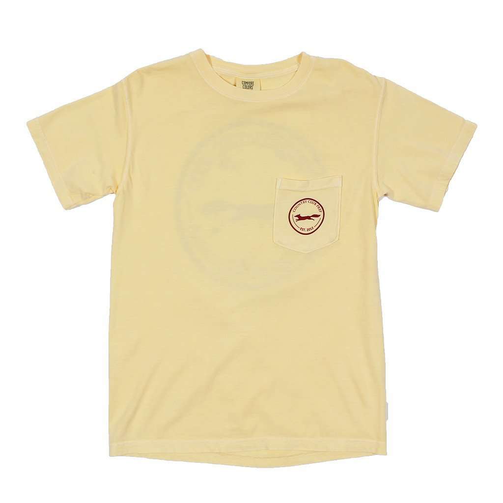 The Hawaiian Fill Original Logo Tee Shirt in Butter by Country Club Prep - Country Club Prep