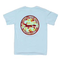 The Hawaiian Fill Original Logo Tee Shirt in Chambray by Country Club Prep - Country Club Prep