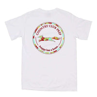 The Hawaiian Outline Logo Tee Shirt in White by Country Club Prep - Country Club Prep