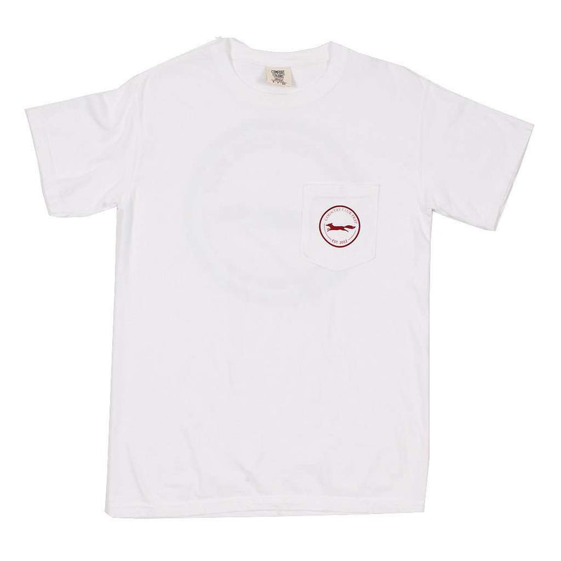 The Hawaiian Outline Logo Tee Shirt in White by Country Club Prep - Country Club Prep