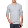The Henley Shirt in Isleta Grey by Mizzen+Main - Country Club Prep