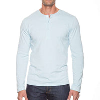 The Henley Shirt in Light Blue by Mizzen+Main - Country Club Prep