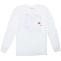 The Main Event Long Sleeve Pocket Tee in White by Rowdy Gentleman - Country Club Prep