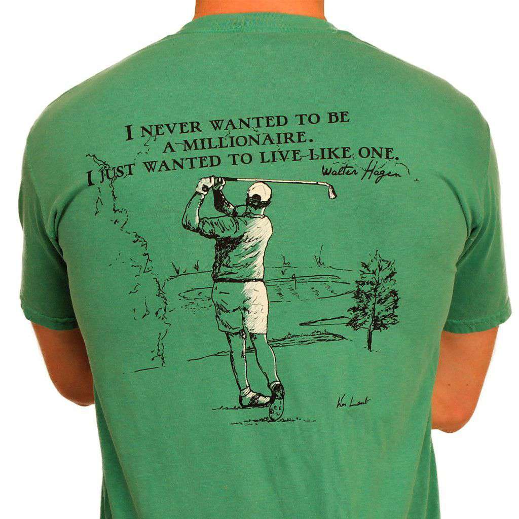The Millionaire Tee in Grass Green by WM Lamb & Son - Country Club Prep