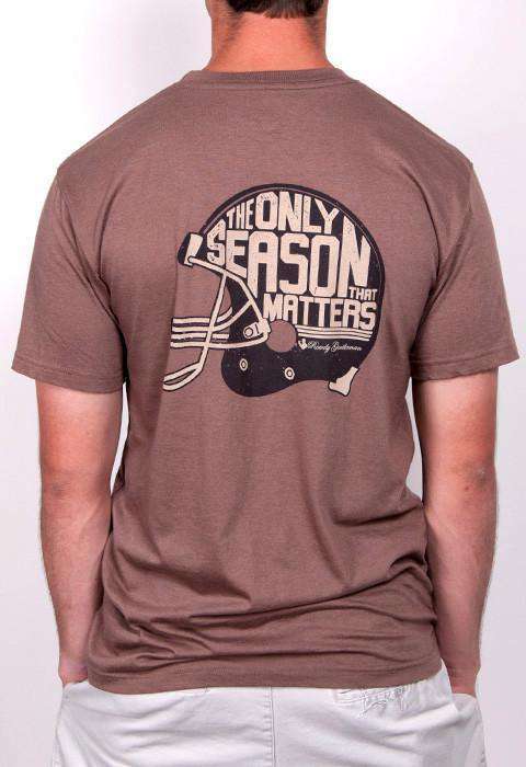 The Only Season That Matters Short Sleeve Pocket Tee in Brown by Rowdy Gentleman - Country Club Prep