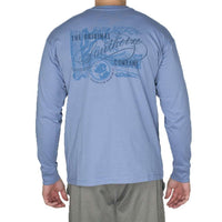 The Original Southern Company Long Sleeve Tee Shirt in Allure Blue by Southern Proper - Country Club Prep