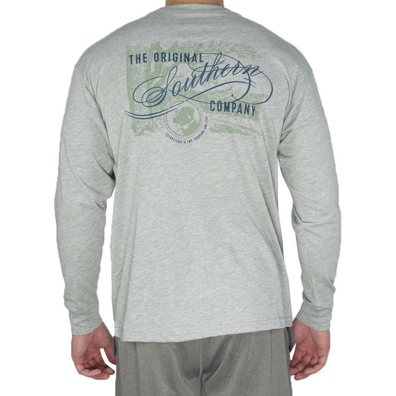 The Original Southern Company Long Sleeve Tee Shirt in Light Grey by Southern Proper - Country Club Prep