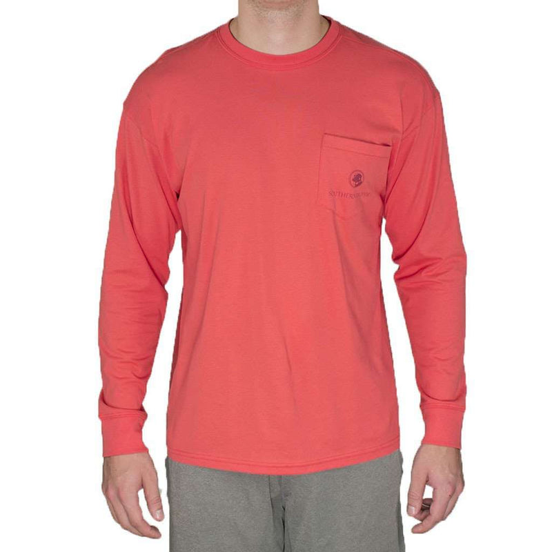 The Original Southern Company Long Sleeve Tee Shirt in Poinsettia by Southern Proper - Country Club Prep