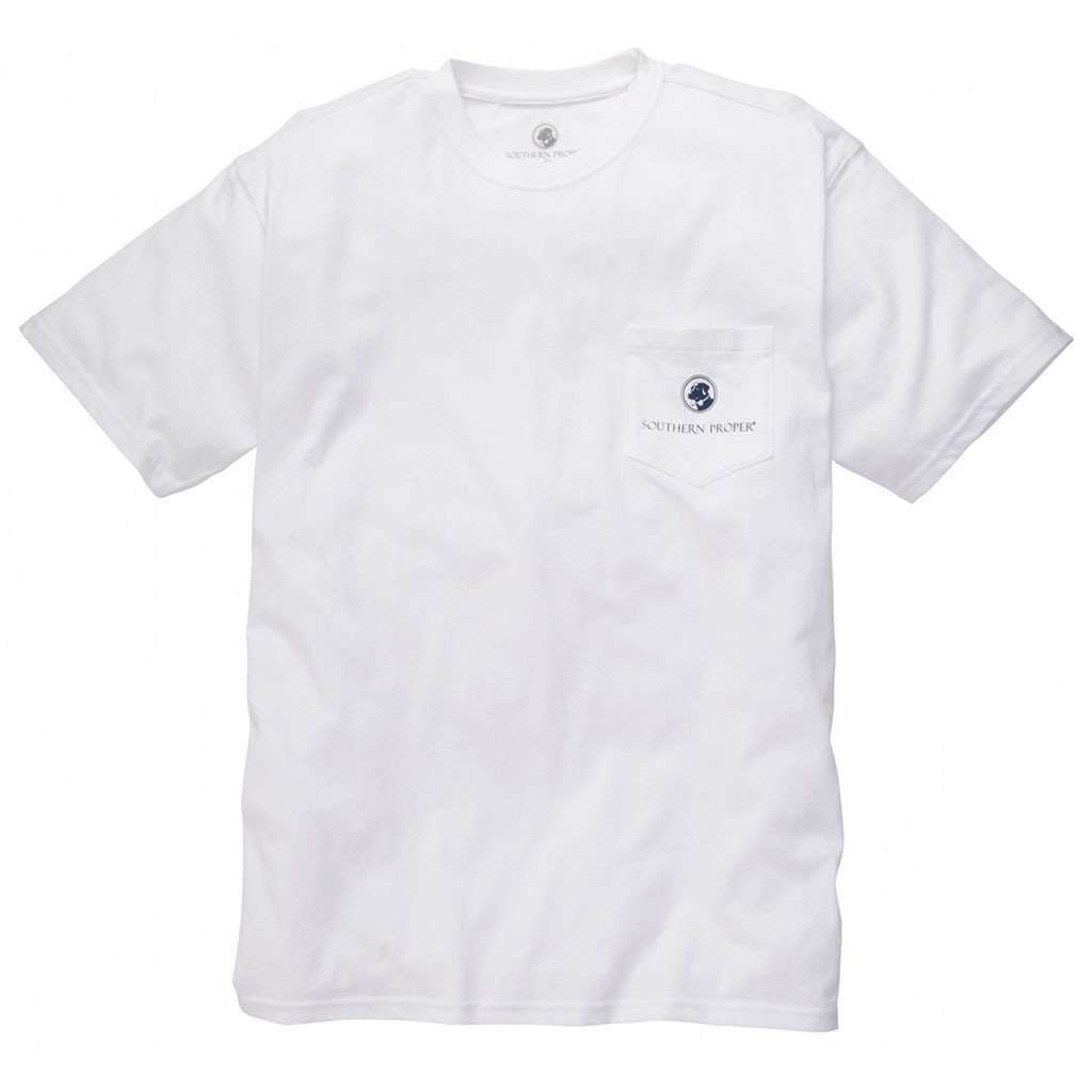 The Original Southern Company Tee Shirt in White by Southern Proper - Country Club Prep