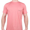 The Oyster Dog Tee in Washed Salmon by Southern Point Co. - Country Club Prep