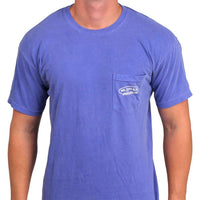 The Palm Tree Tee in Royal Blue by WM Lamb & Son - Country Club Prep