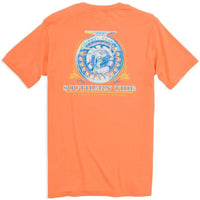 The Reel Deal Tee-Shirt in Caribbean Estate Orange by Southern Tide - Country Club Prep