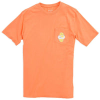 The Reel Deal Tee-Shirt in Caribbean Estate Orange by Southern Tide - Country Club Prep