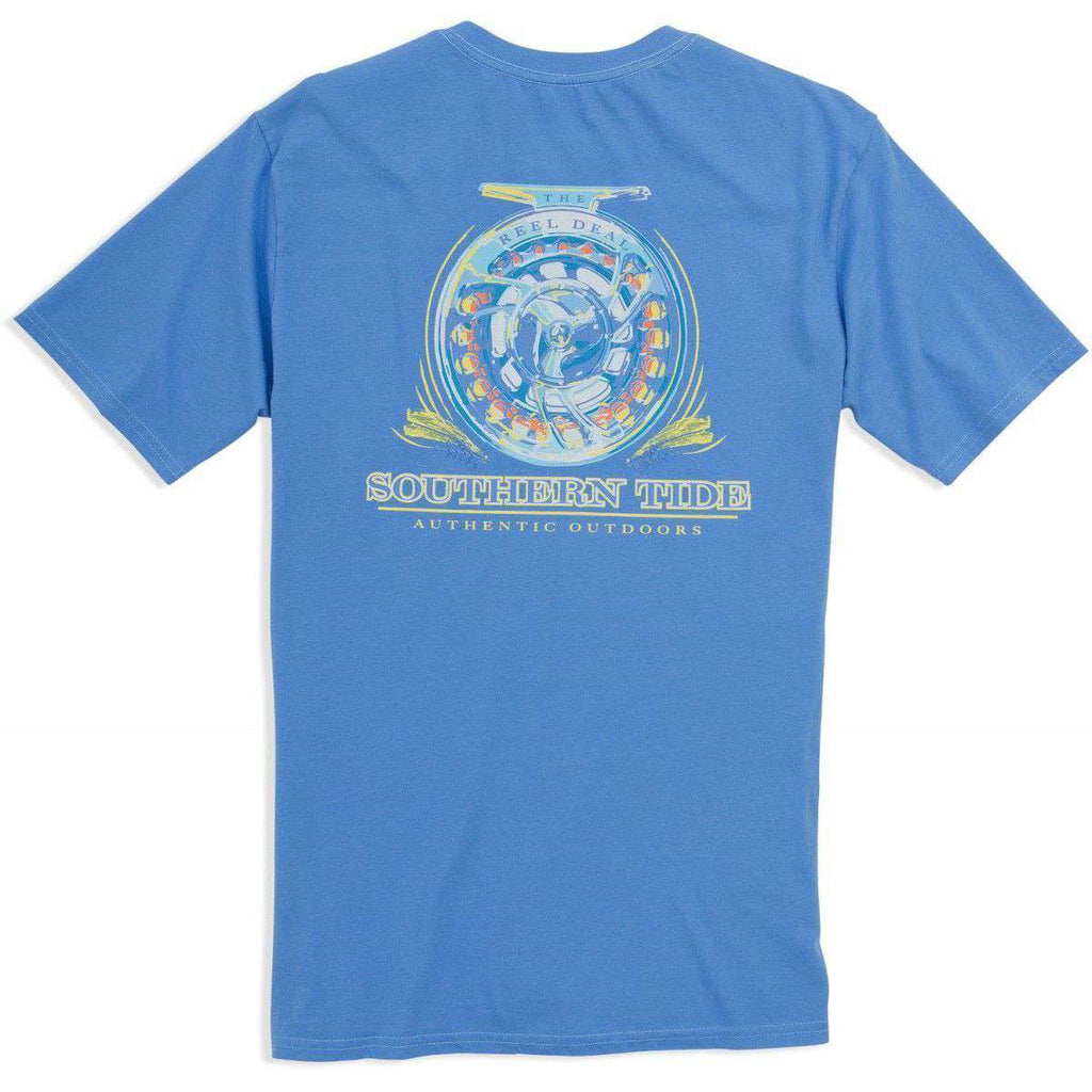 Southern Tide The Reel Deal Tee-Shirt in Charting Blue – Country Club Prep