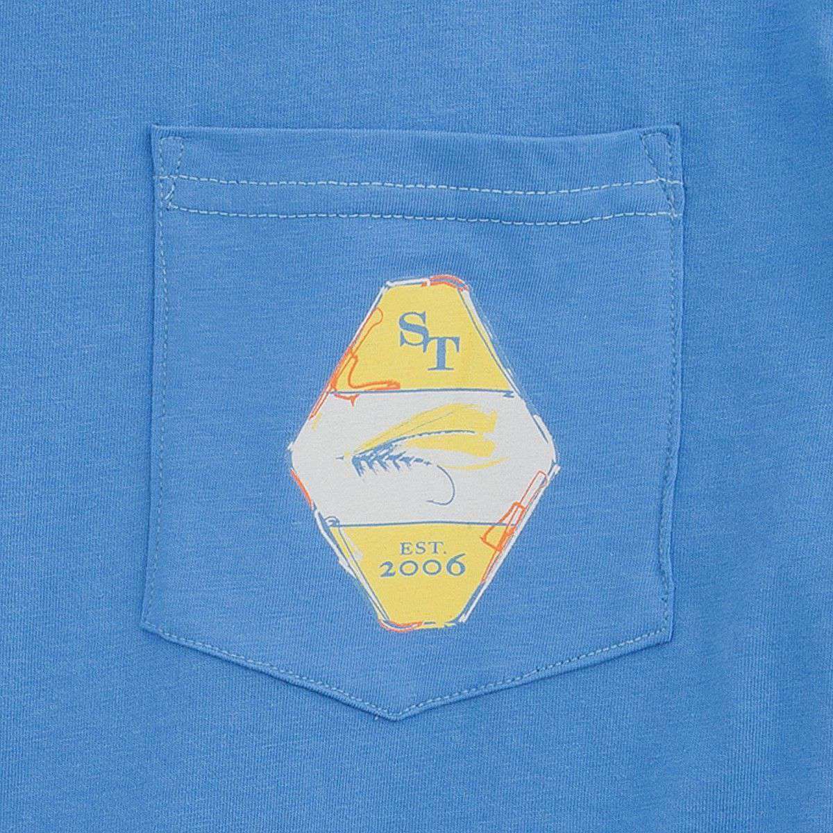 The Reel Deal Tee-Shirt in Charting Blue by Southern Tide - Country Club Prep