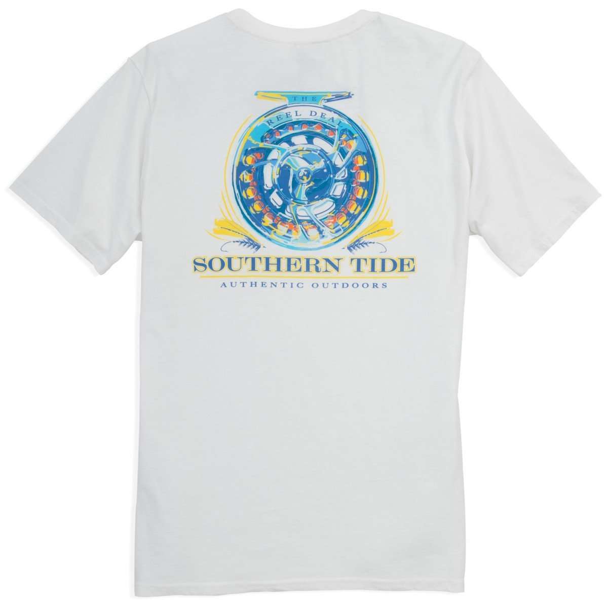 The Reel Deal Tee-Shirt in Classic White by Southern Tide - Country Club Prep