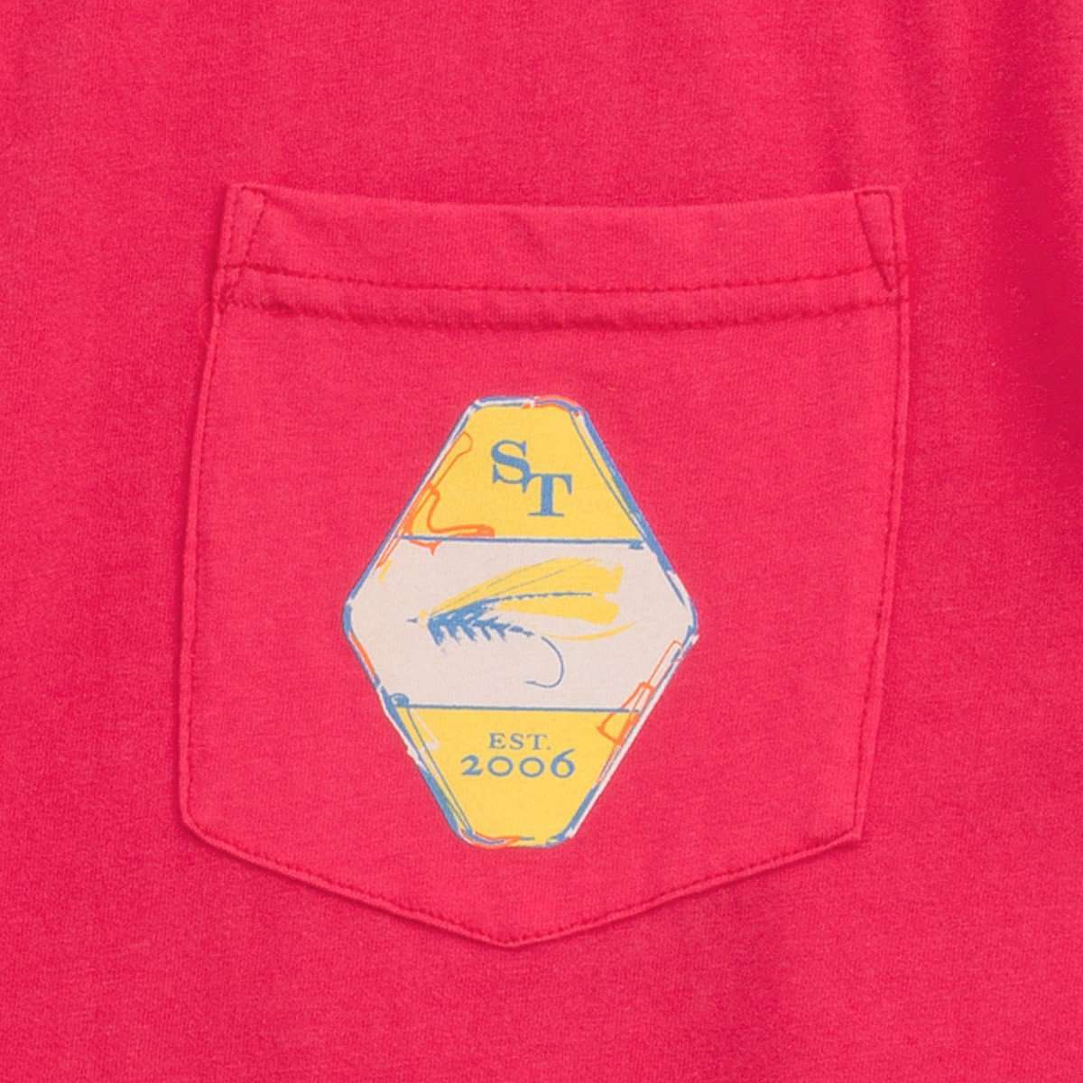 The Reel Deal Tee-Shirt in Portside Red by Southern Tide - Country Club Prep