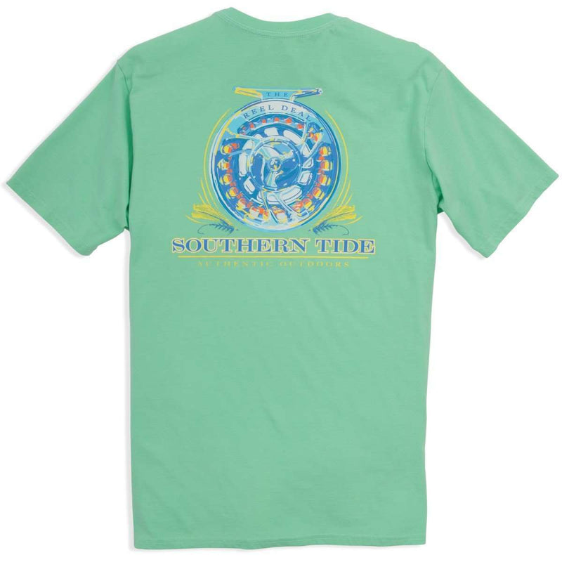 The Reel Deal Tee-Shirt in Starboard Green by Southern Tide - Country Club Prep