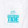 The Sea Will Set You Free Pocket Tee Shirt in Classic White by Southern Tide - Country Club Prep