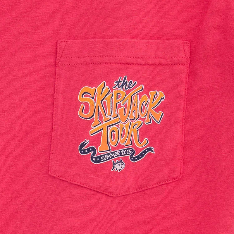 The Skipjack Tour Tee-Shirt in Port Side Red by Southern Tide - Country Club Prep